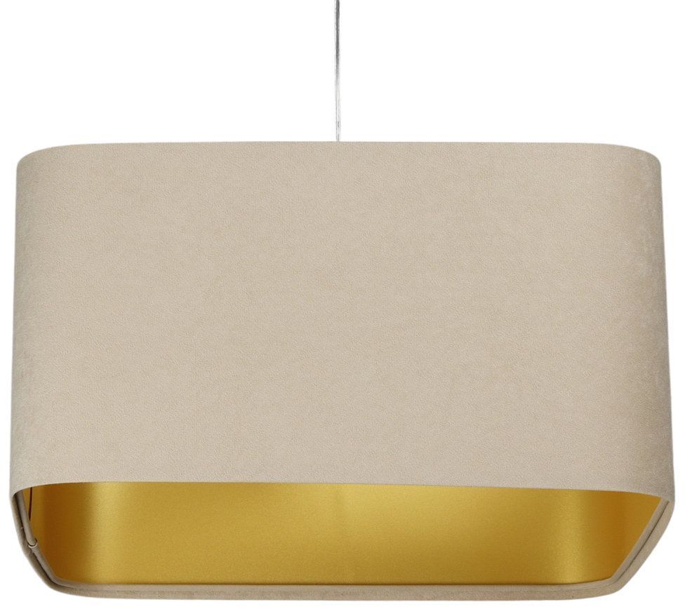 BPS Koncept Kwadro sue Pendelleuchte 1x60 W gold-beige KW-107-40W20