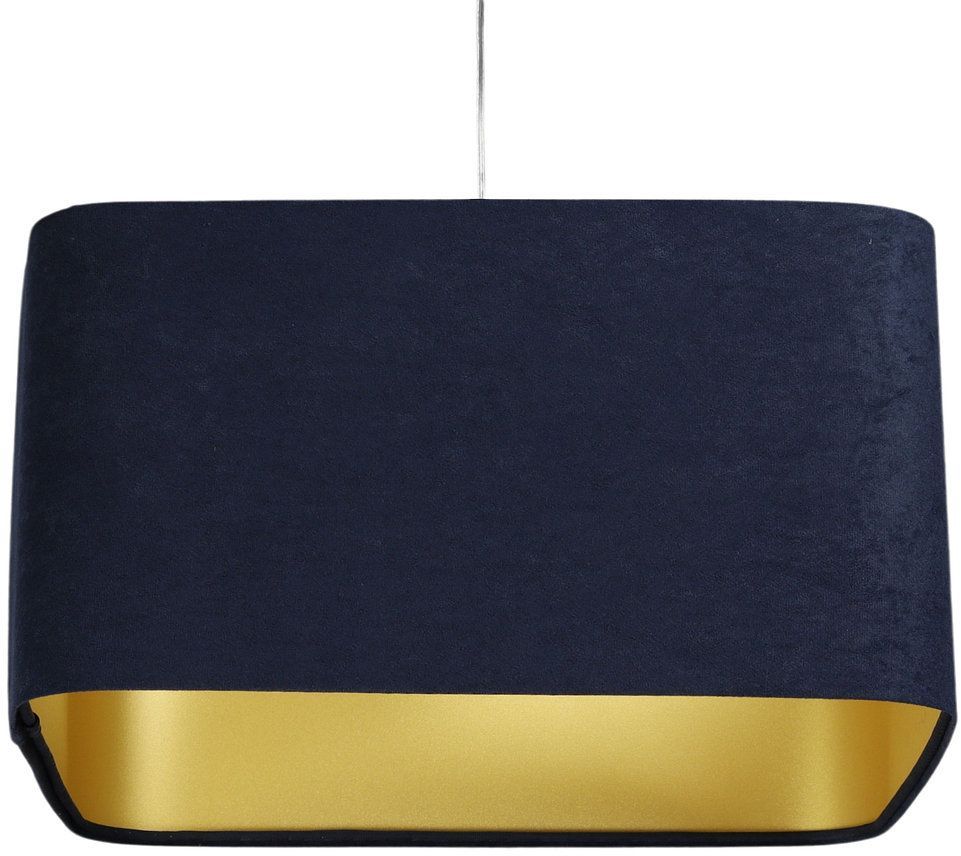 BPS Koncept Kwadro sue Pendelleuchte 1x60 W gold-marineblau KW-108-40W25