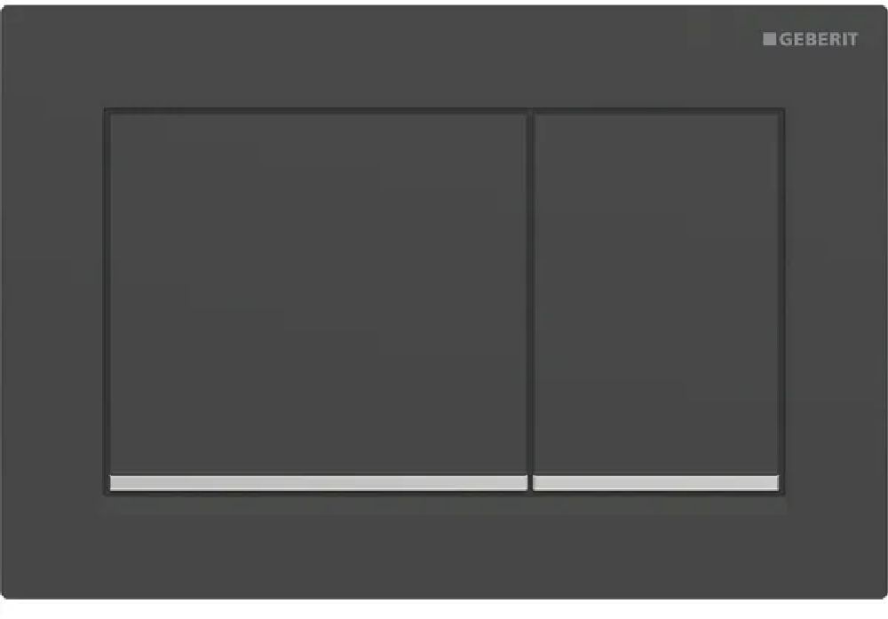 Geberit Omega20 Betätigungsplatte für Toilette schwarz 115.080.14.1