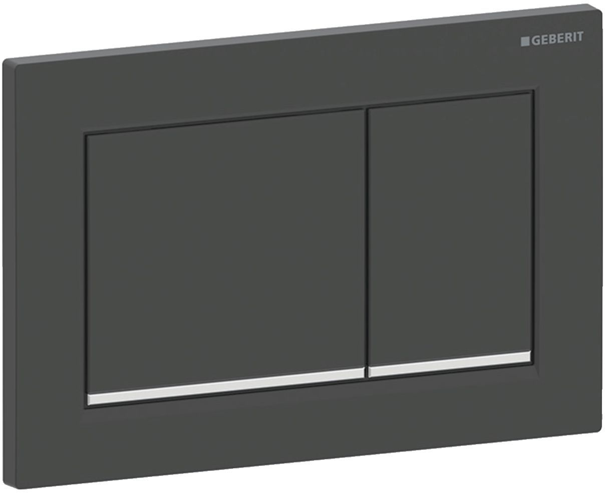 Geberit Omega20 Betätigungsplatte für Toilette schwarz 115.080.14.1