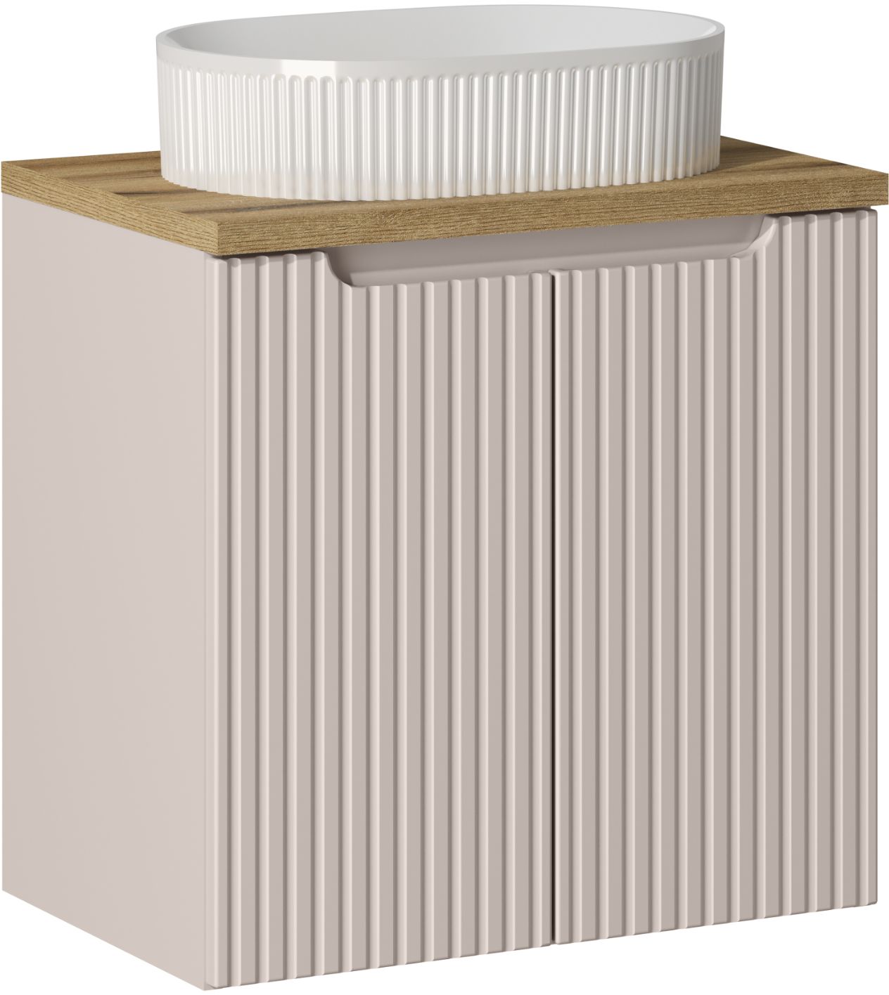 Set Kabinett Comad Nova Cashmere NOVA CASHMERE 82-60-2D, Waschbecken Comad Beyond BEYOND 5 WHITE ( E-6564 ), NOVA OAK A 89-60