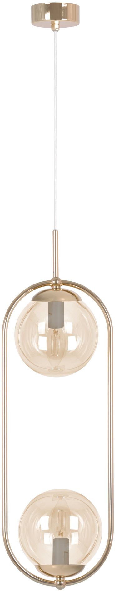 Kaja Sven Pendelleuchte 2x10 W gold-bernstein K-5397