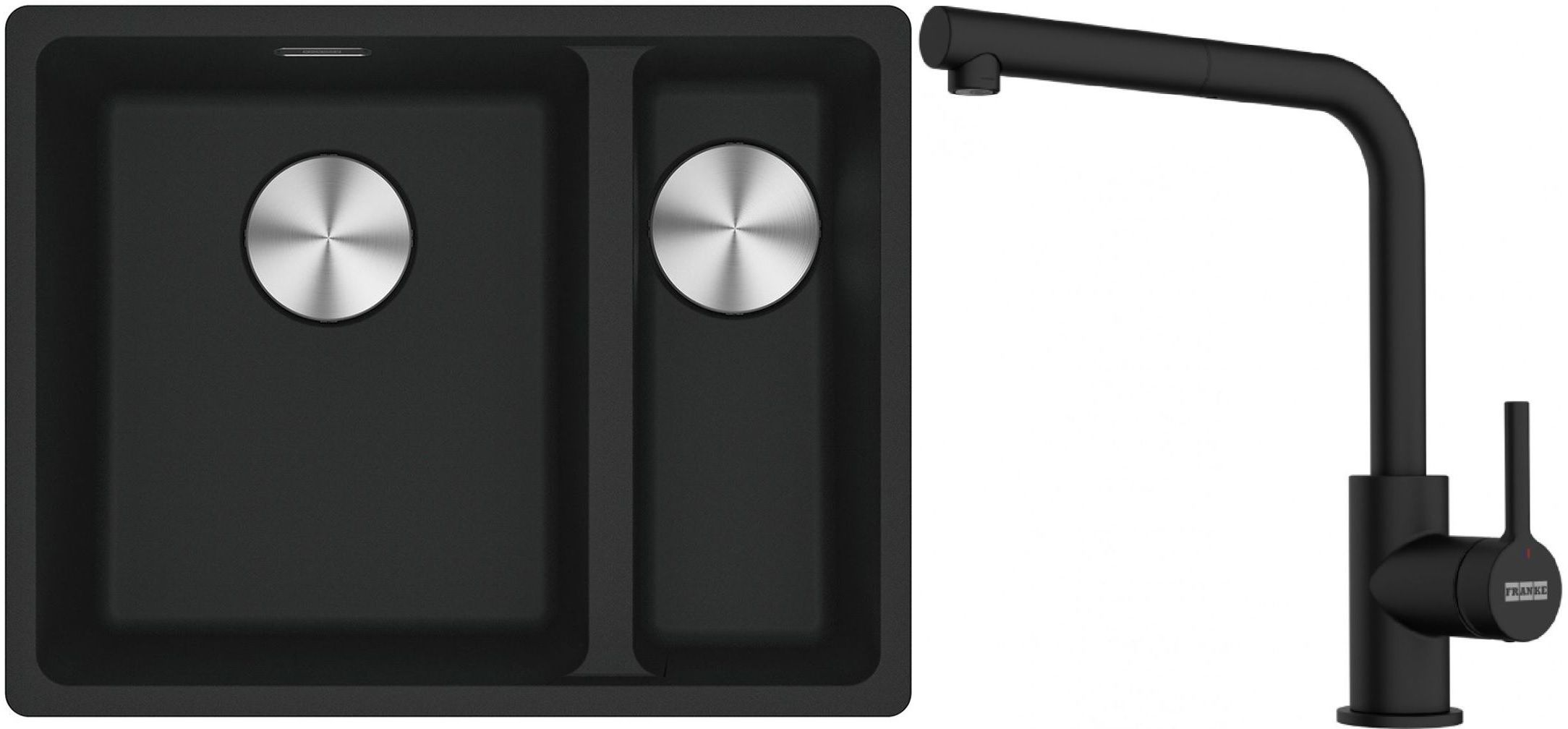 Set Granitspüle Franke Maris 125.0687.264, Küchenarmatur Franke Lina 115.0712.435