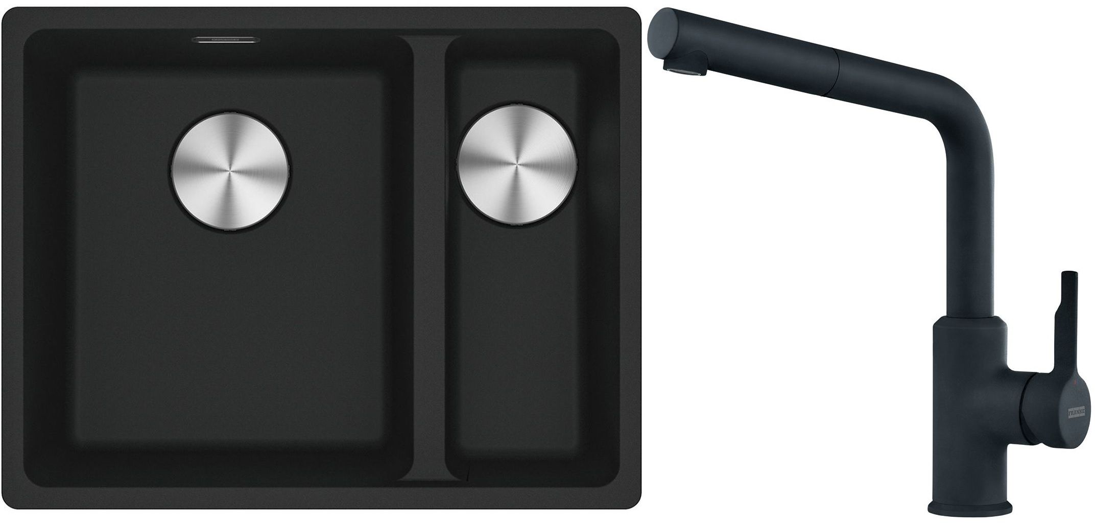 Set Granitspüle Franke Maris 125.0687.264, Küchenarmatur Franke Urban 115.0627.523