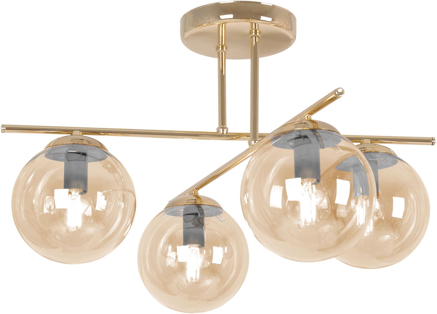 Kaja Grand Deckenlampe 4x10 W gold-bernstein K-5413