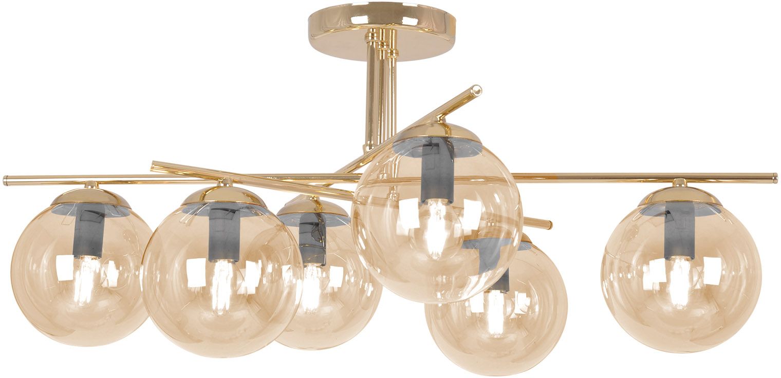 Kaja Grand Deckenlampe 6x10 W gold-bernstein K-5414