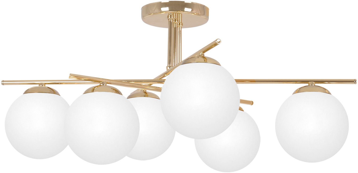 Kaja Rea Deckenlampe 6x10 W weiß-gold K-5424