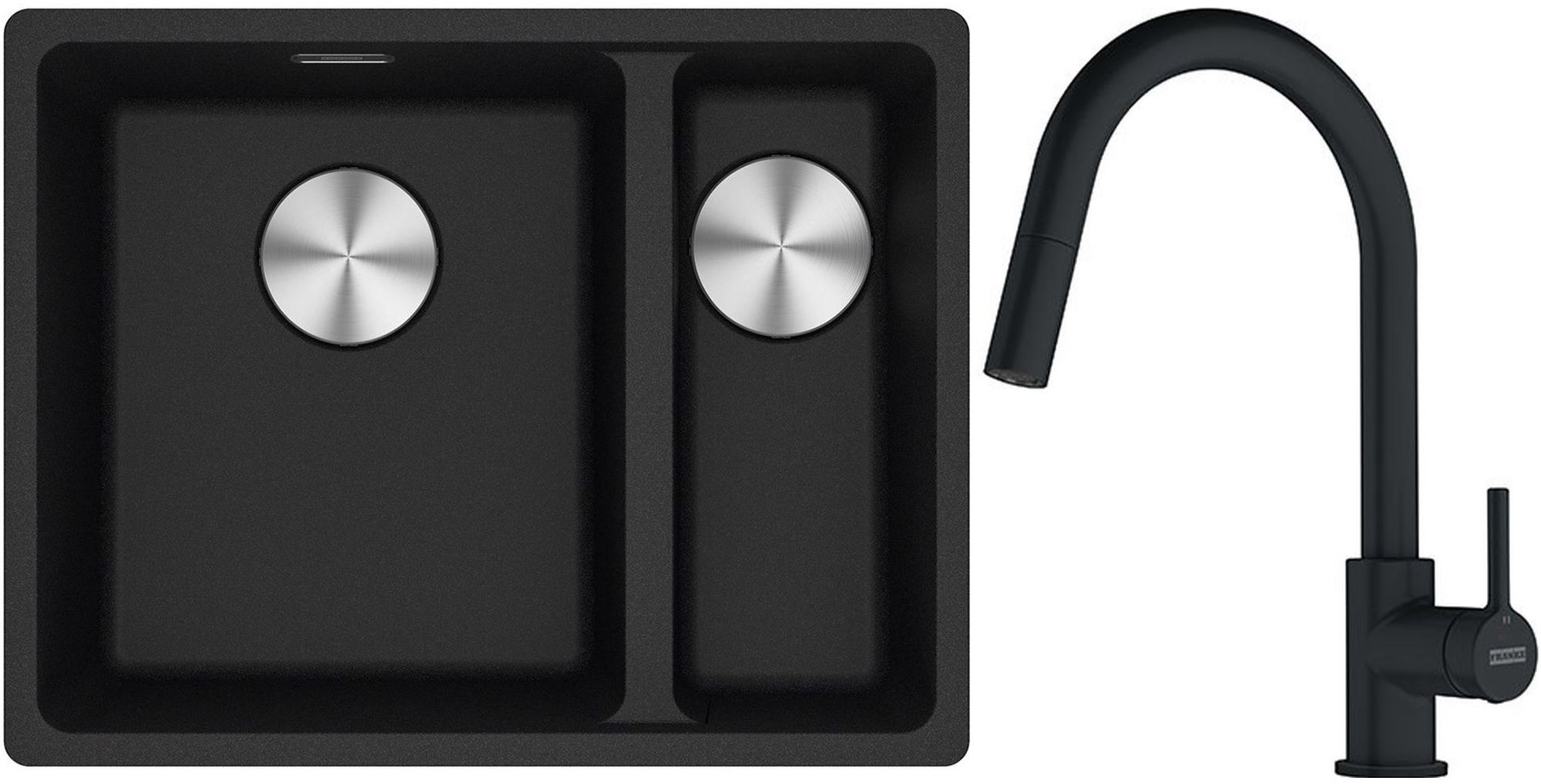Set Granitspüle Franke Maris 125.0687.265, Küchenarmatur Franke Lina 115.0626.053
