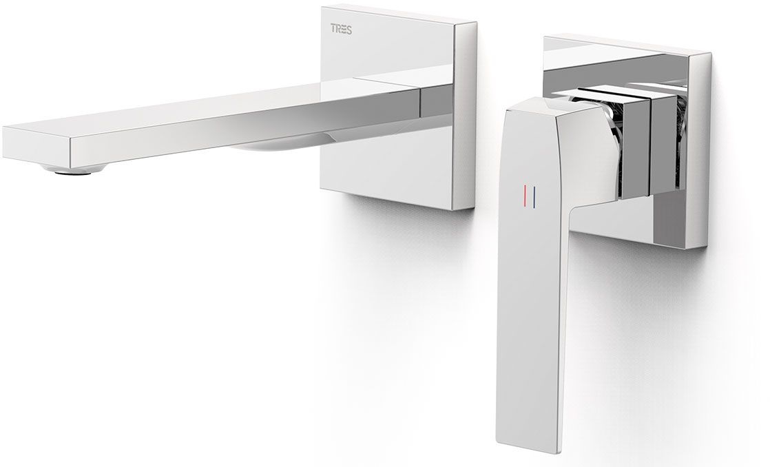 Tres Slim Exclusive Waschtischarmatur Unterputz chrom 20230021