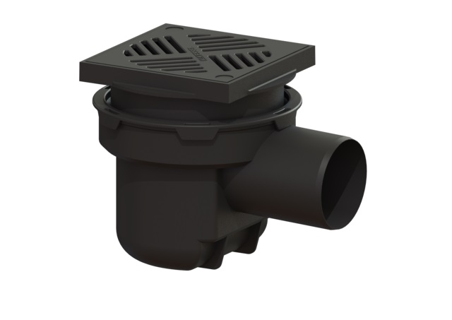 Kessel Punktablauf cm schwarz 51101