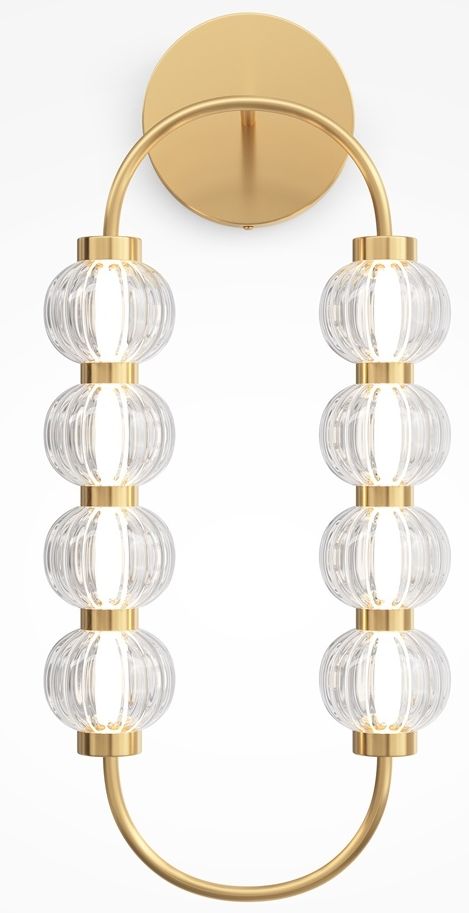 Maytoni Amulet Leuchter 1x16 W transparent-gold MOD555WL-L11G3K