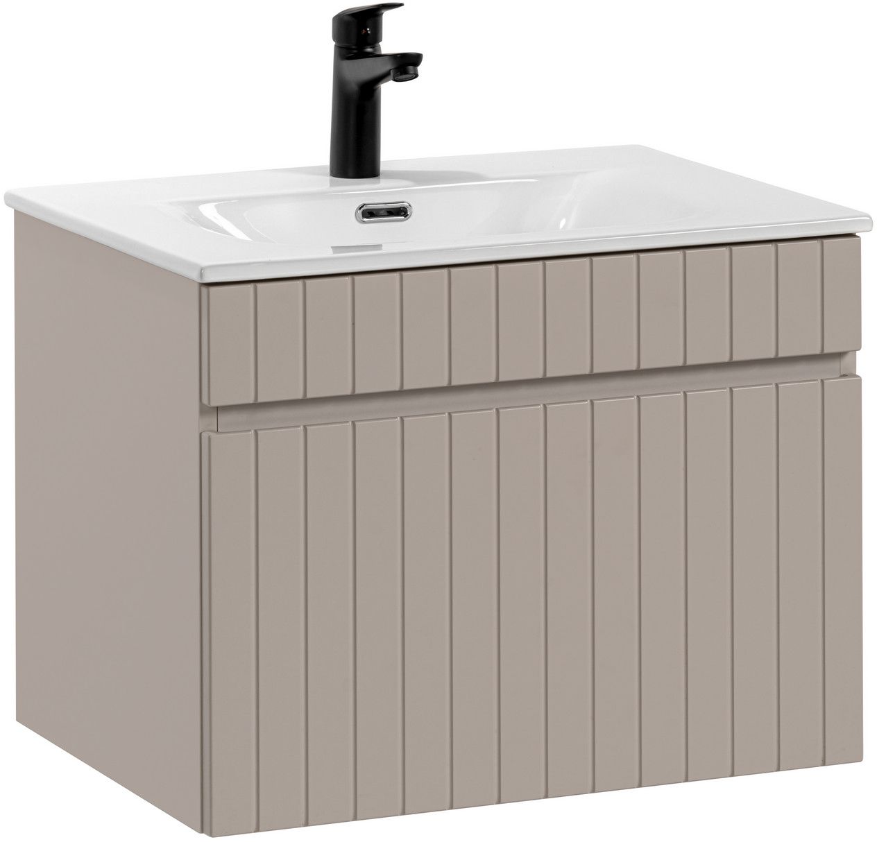 Set Kabinett Comad Iconic Cashmere ICONIC CASHMERE 82-60-D-1S, Waschbecken Comad Sky SKY 60/DP-8099