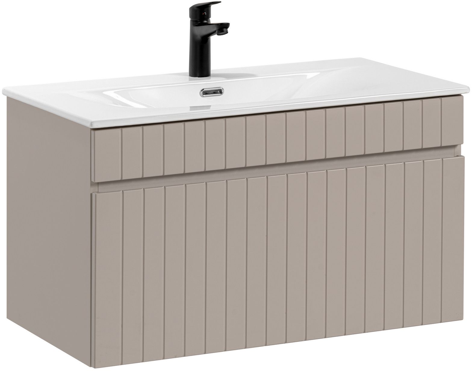 Set Kabinett Comad Iconic Cashmere ICONIC CASHMERE 82-80-D-1S, Waschbecken Comad Sky SKY80/DP-8099