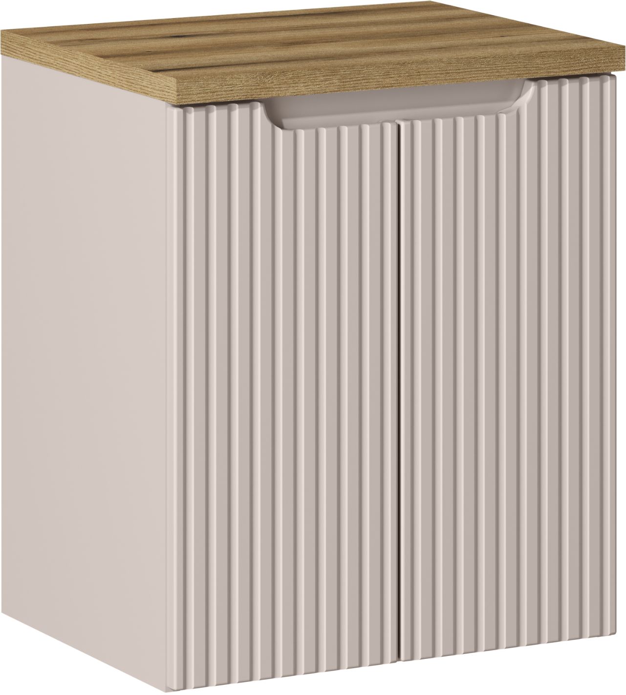 Set Kabinett Comad Nova Cashmere NOVA CASHMERE 82-50-2D, Arbeitsplatte Comad Nova Oak NOVA OAK A 89-50