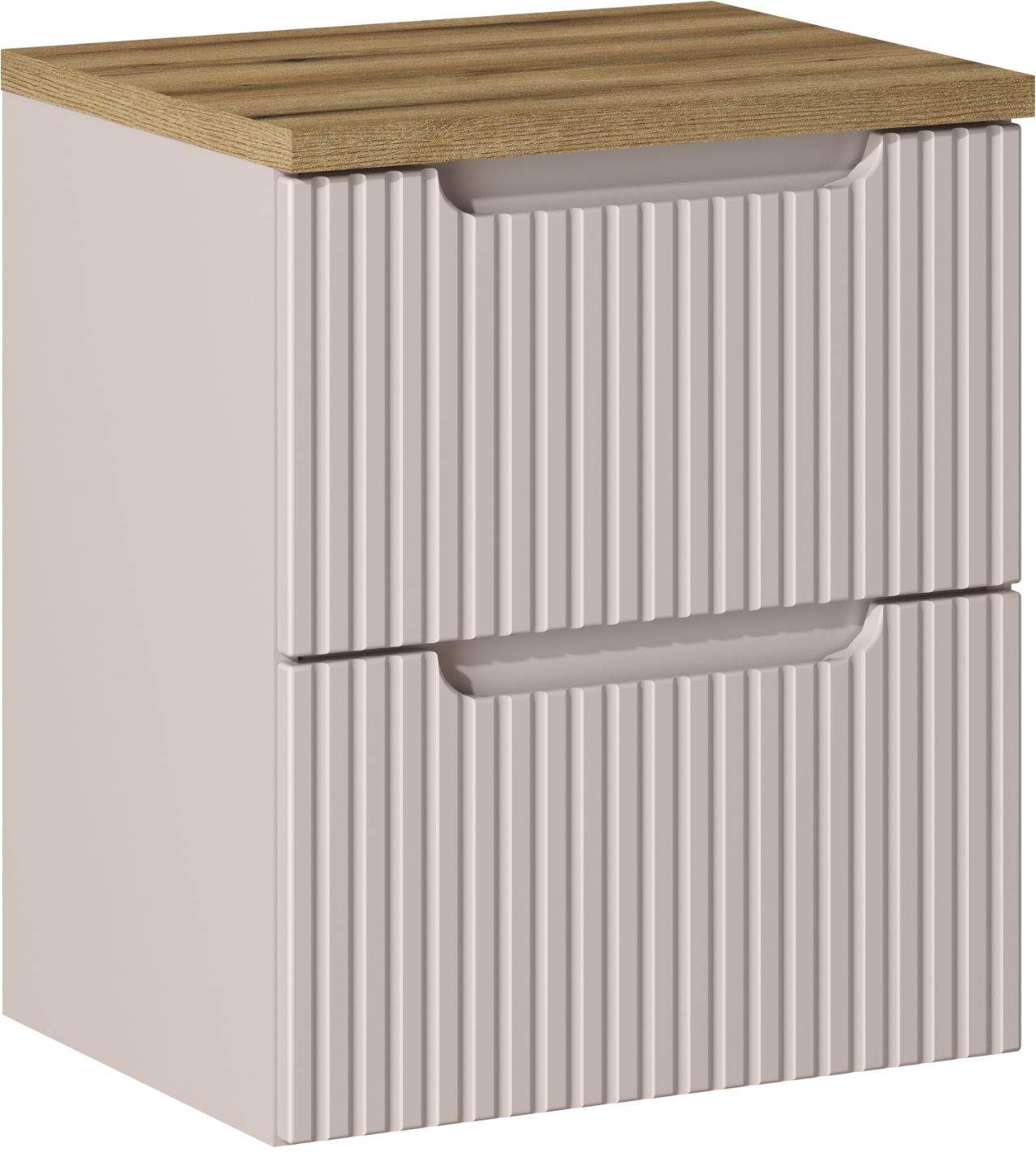 Set Kabinett Comad Nova Cashmere NOVACASHMERE 82-50-2S, Arbeitsplatte Comad Nova Oak NOVA OAK A 89-50