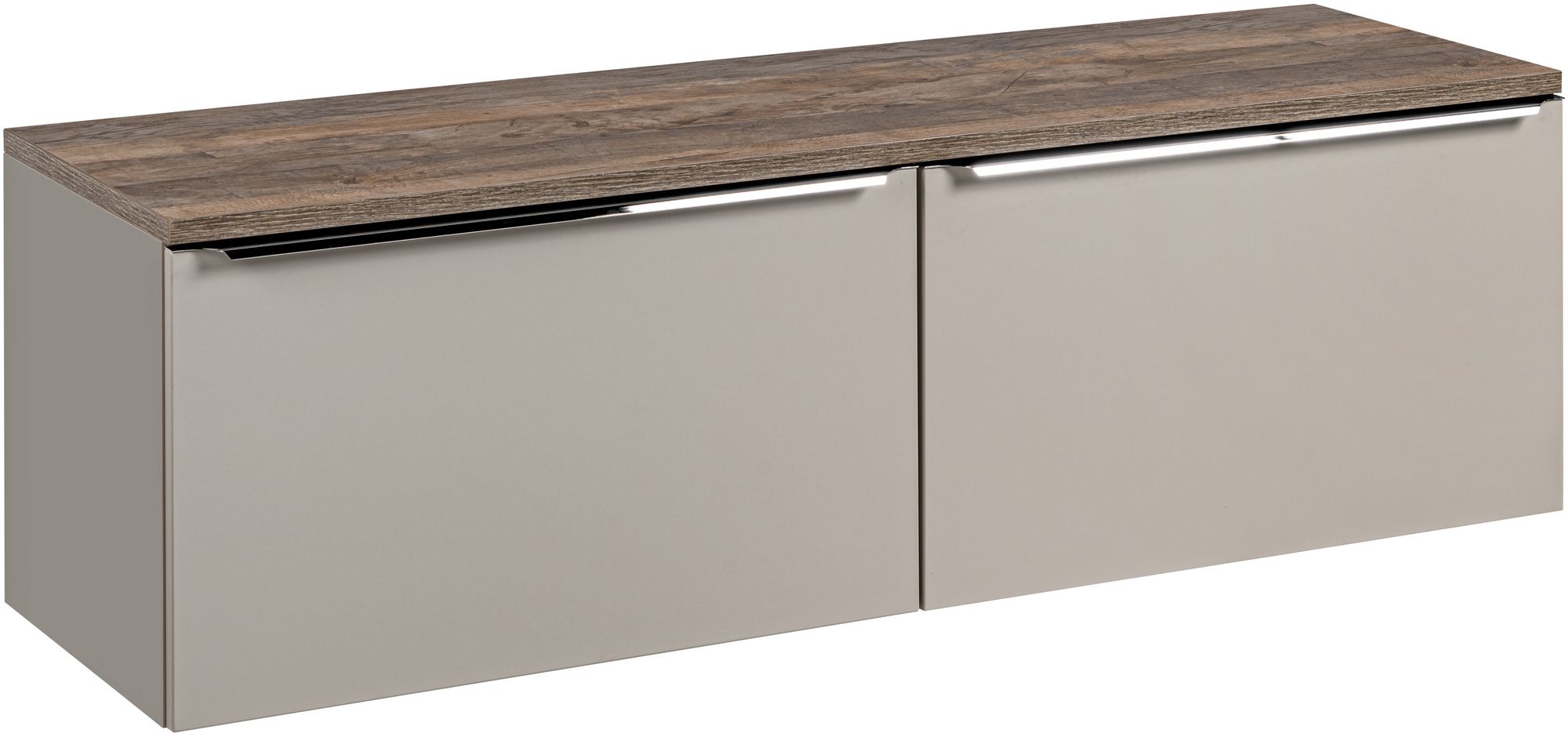 Set Kabinett Comad Santa Fe Taupe SANTA FE TAUPE 82-80-B-2S, Naphtha-Arbeitsplatte Comad Sante Fe Oak SANTA FE OAK 89-160-A