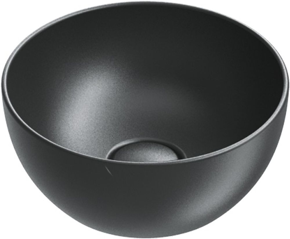 Catalano Sfera Waschbecken 32x32 cm rund Aufsatzwaschbecken schwarz 0523320022