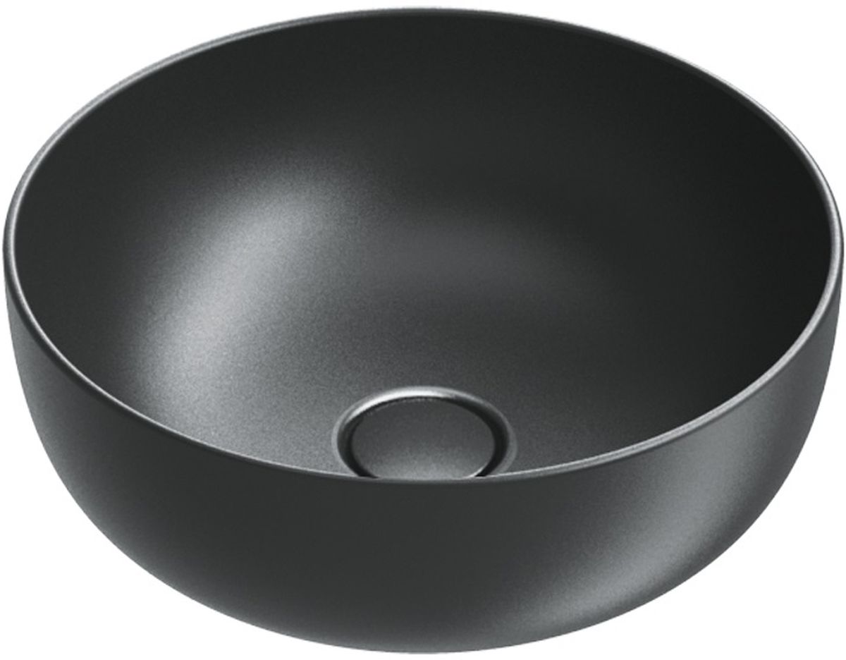 Catalano Sfera Waschbecken 42x42 cm rund Aufsatzwaschbecken schwarz 0523430022
