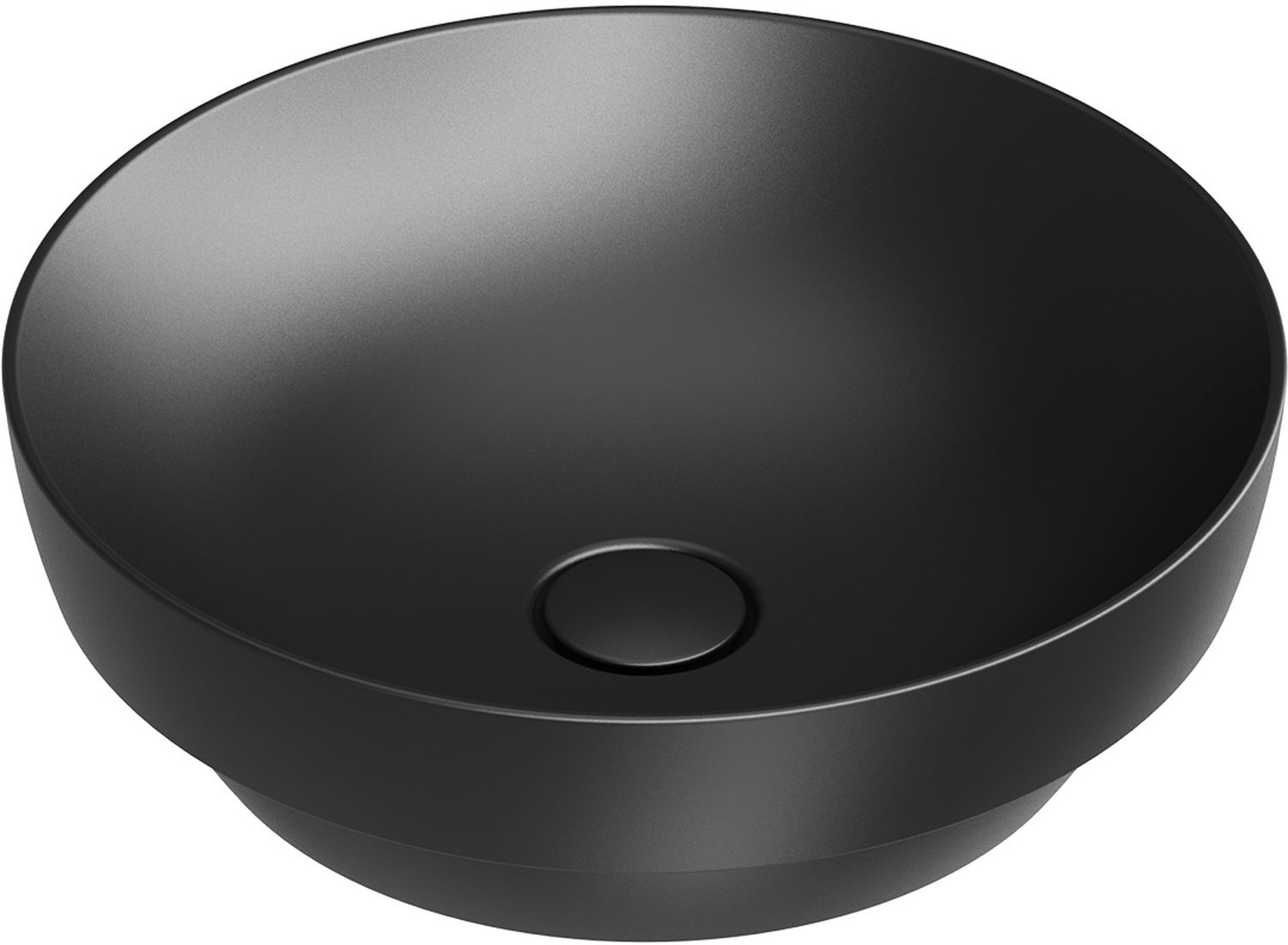 Catalano Sfera Waschbecken 40x40 cm rund Einbauwaschbecken schwarz 0524400022