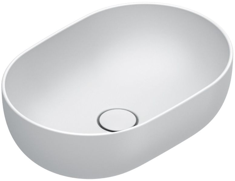 Catalano Sfera Waschbecken 50x35 cm oval Aufsatzwaschbecken weiß 0522500021