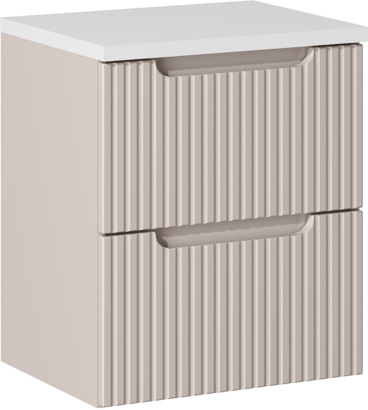 Set Kabinett Comad Nova Cashmere NOVACASHMERE 82-50-2S, Arbeitsplatte Comad Nova White NOVA WHITE 89-50