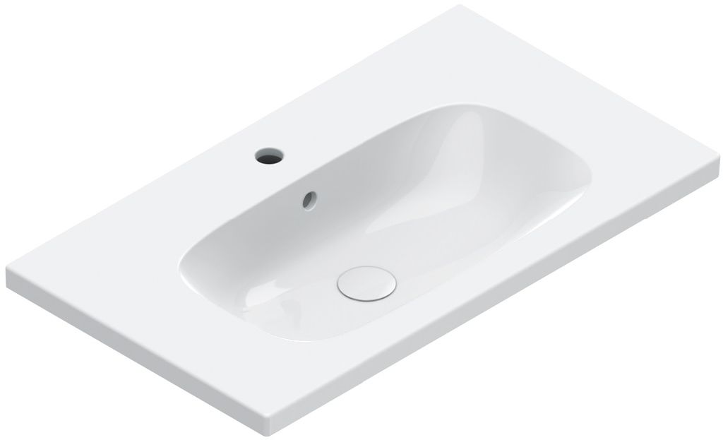 Catalano Alvea Waschbecken 80x46 cm rechteckig Möbel weiß 0620810001