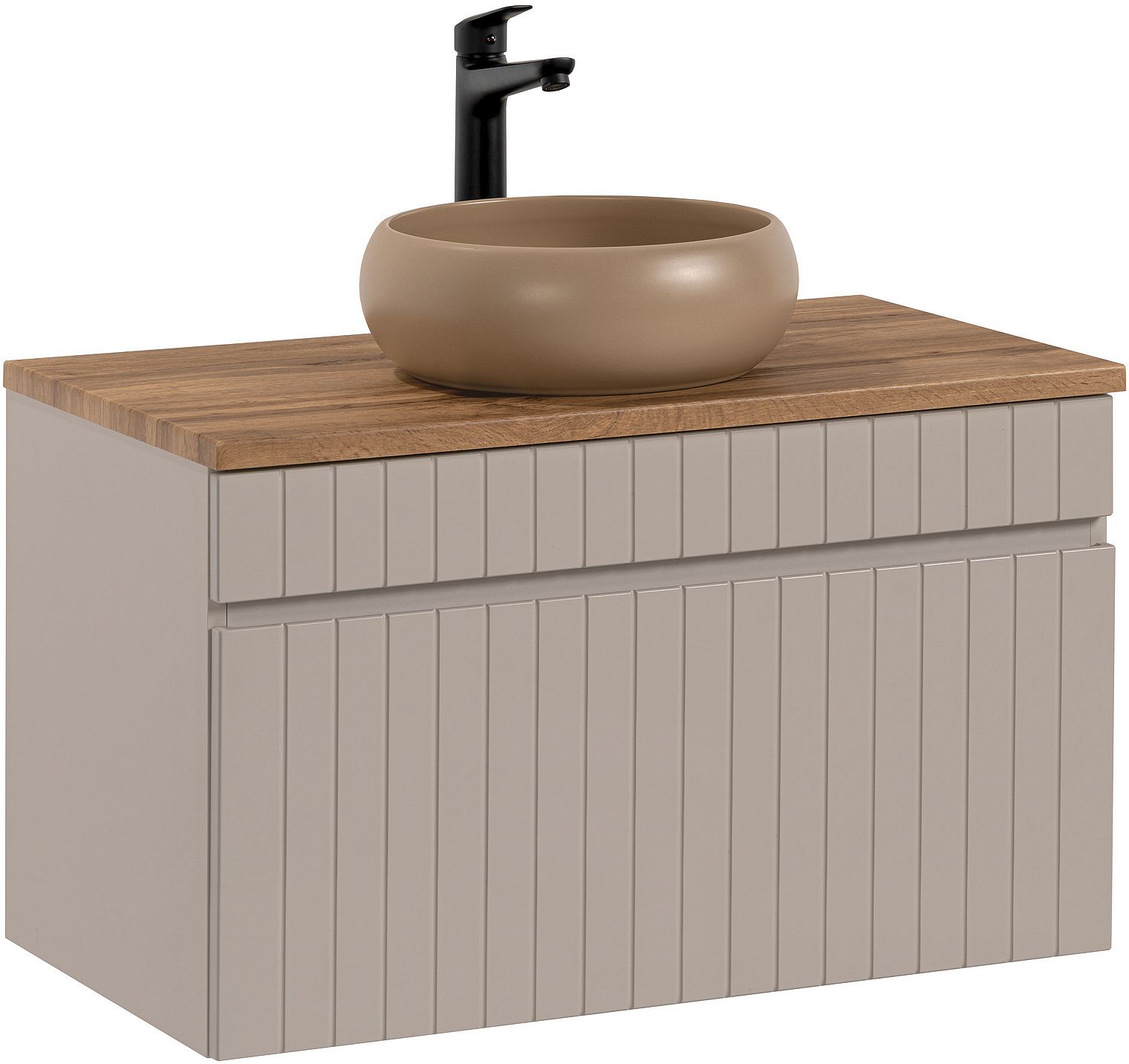 Set Kabinett Comad Iconic Cashmere ICONIC CASHMERE 82-80-D-1S, Waschbecken Comad Wiki UN-WIKI-MC, BLAT 89-80-A OAK COAST EVOKE