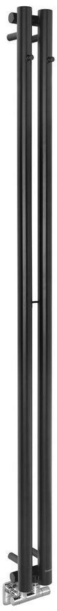 Sapho Pilon Badezimmerheizkörper dekorativ 180x12.2 cm schwarz IZ124T