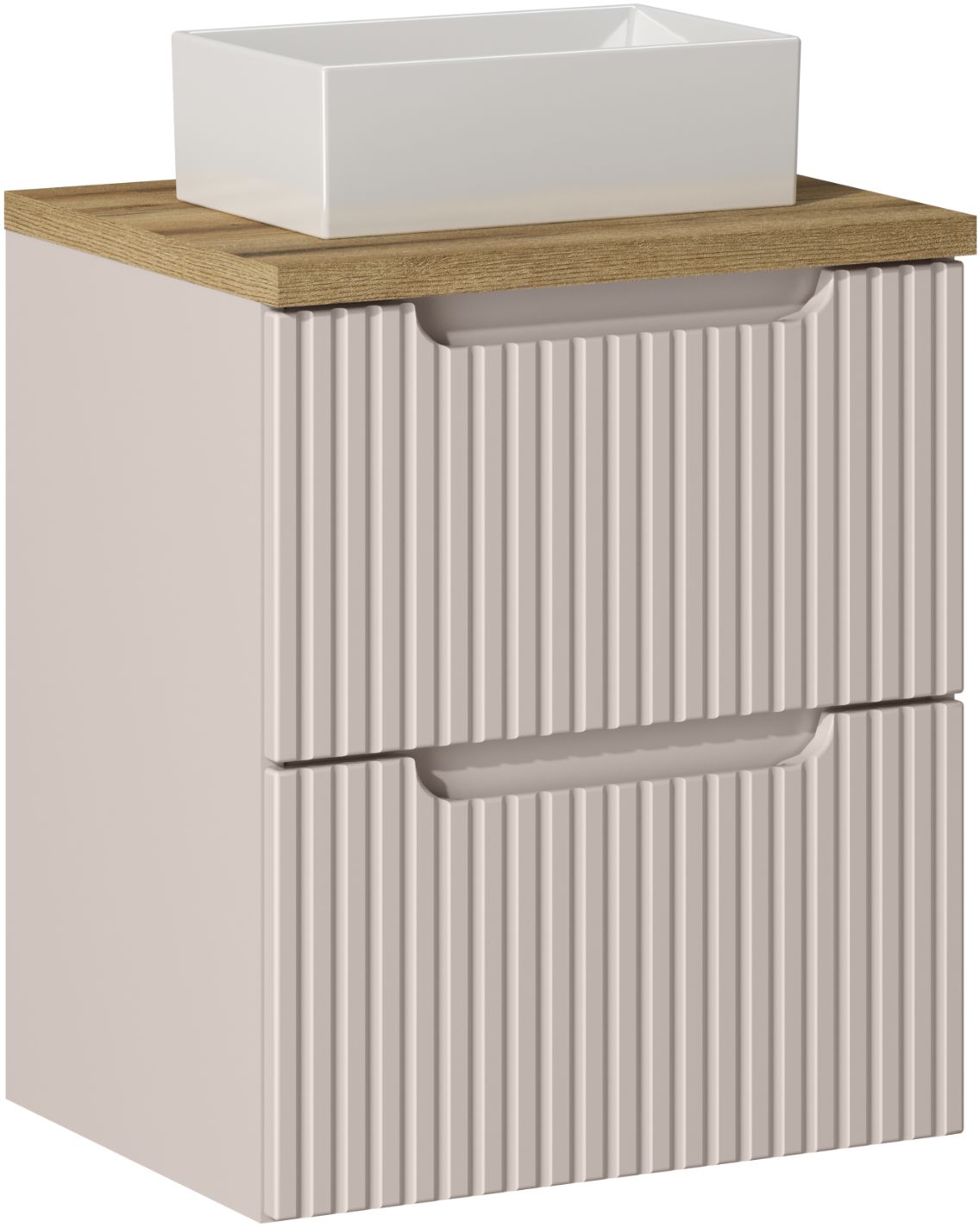 Set Kabinett Comad Nova Cashmere NOVACASHMERE 82-50-2S, Waschbecken Comad Gaja UN-GAJA35-SW 78570A(35), NOVA OAK A 89-50