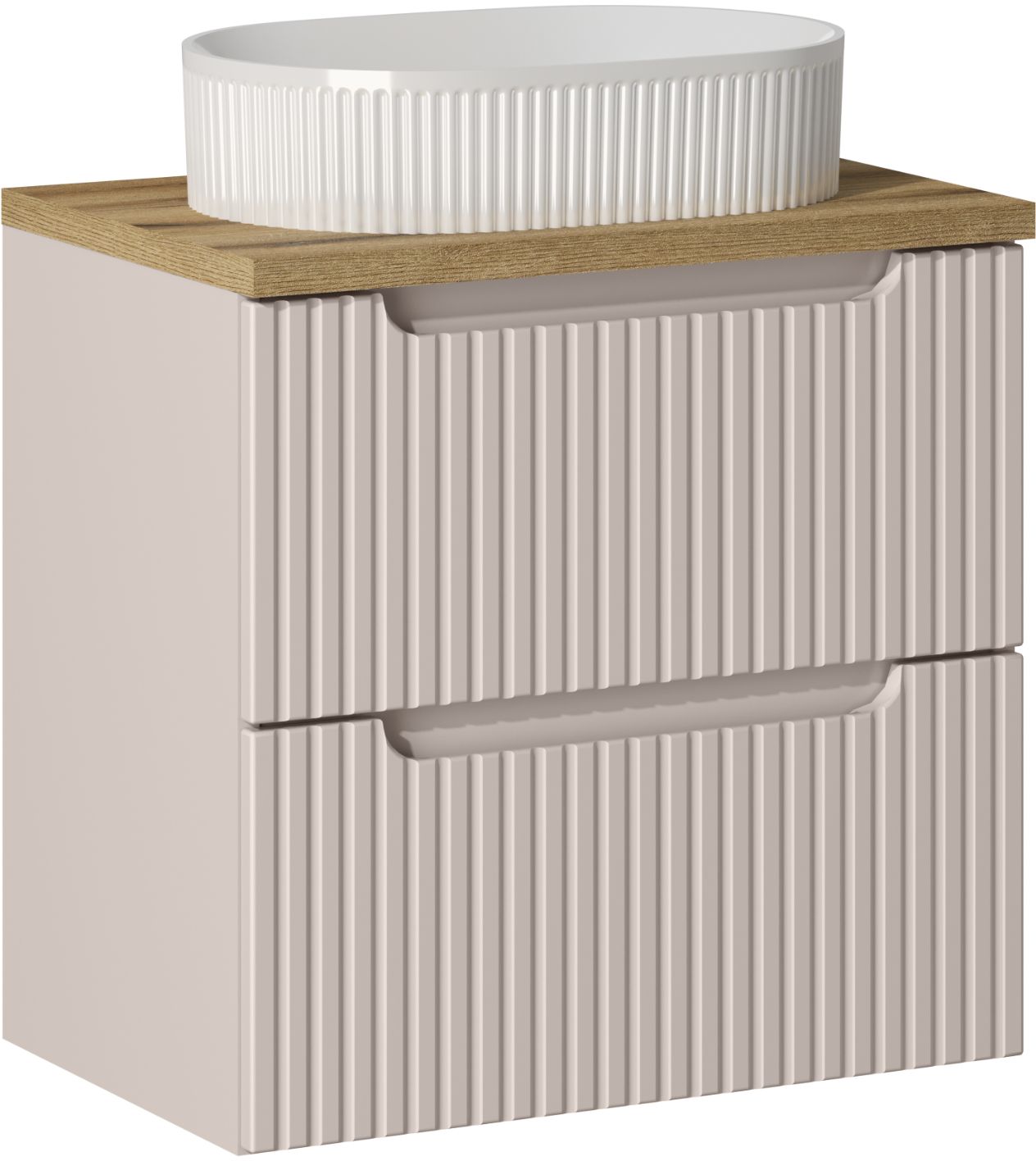 Set Kabinett Comad Nova Cashmere NOVA CASHMERE 82-60-2S, Waschbecken Comad Beyond BEYOND 5 WHITE ( E-6564 ), NOVA OAK A 89-60