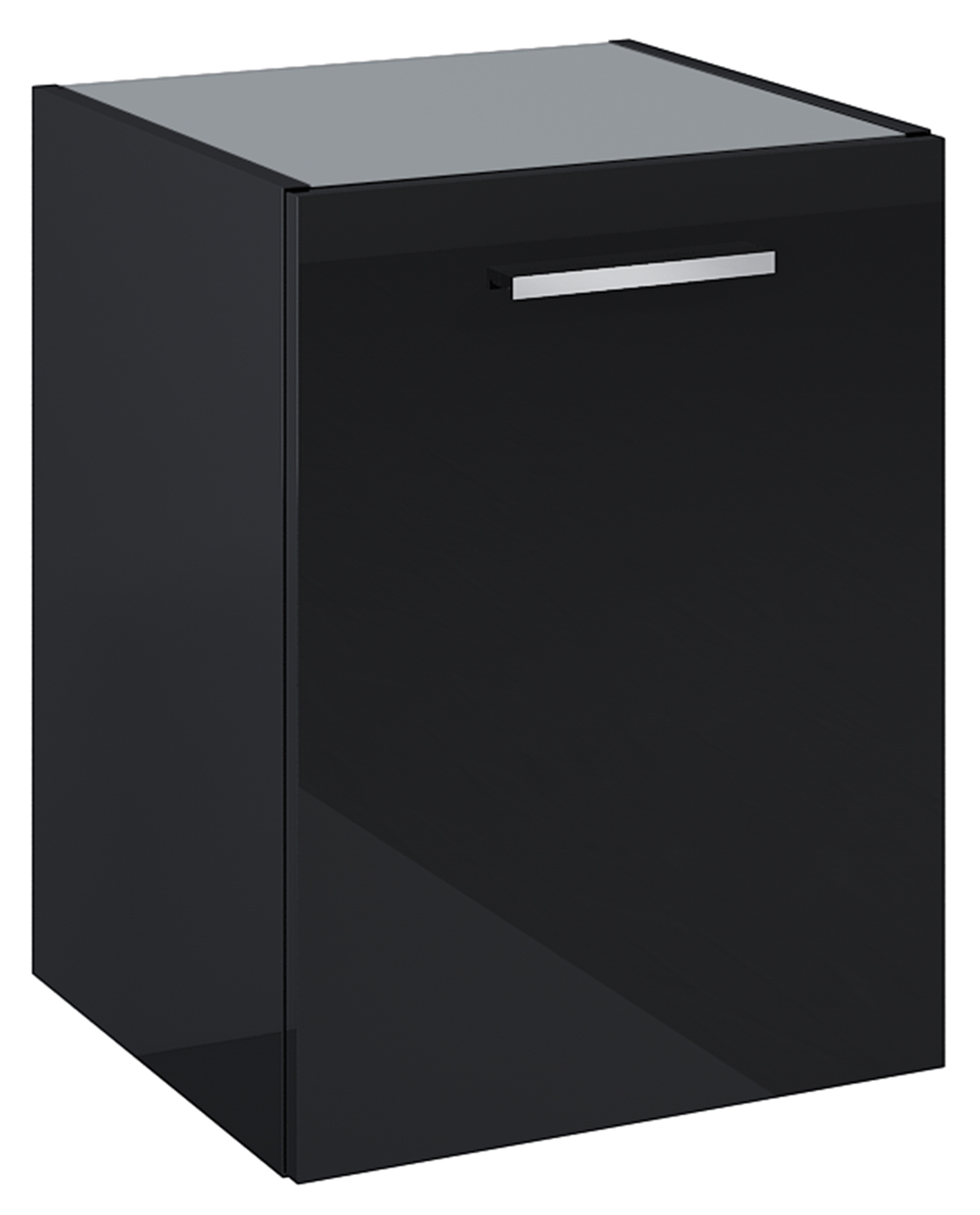 Roca Kwadro Kabinett 39.8x38.4x53 cm Seitenschrank hängend schwarz A857974351