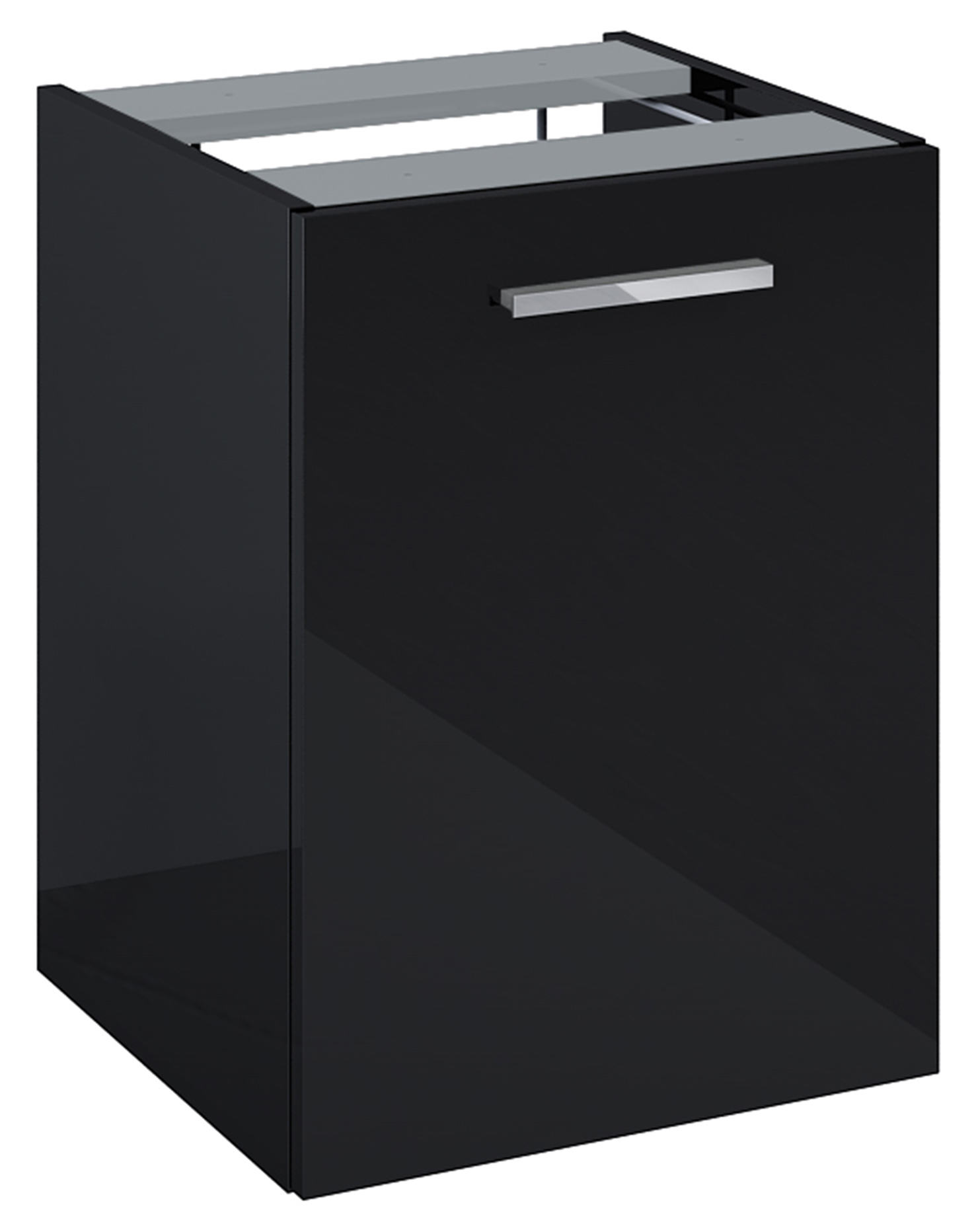 Roca Kwadro Kabinett 39.8x38.4x53 cm Seitenschrank hängend schwarz A857973351