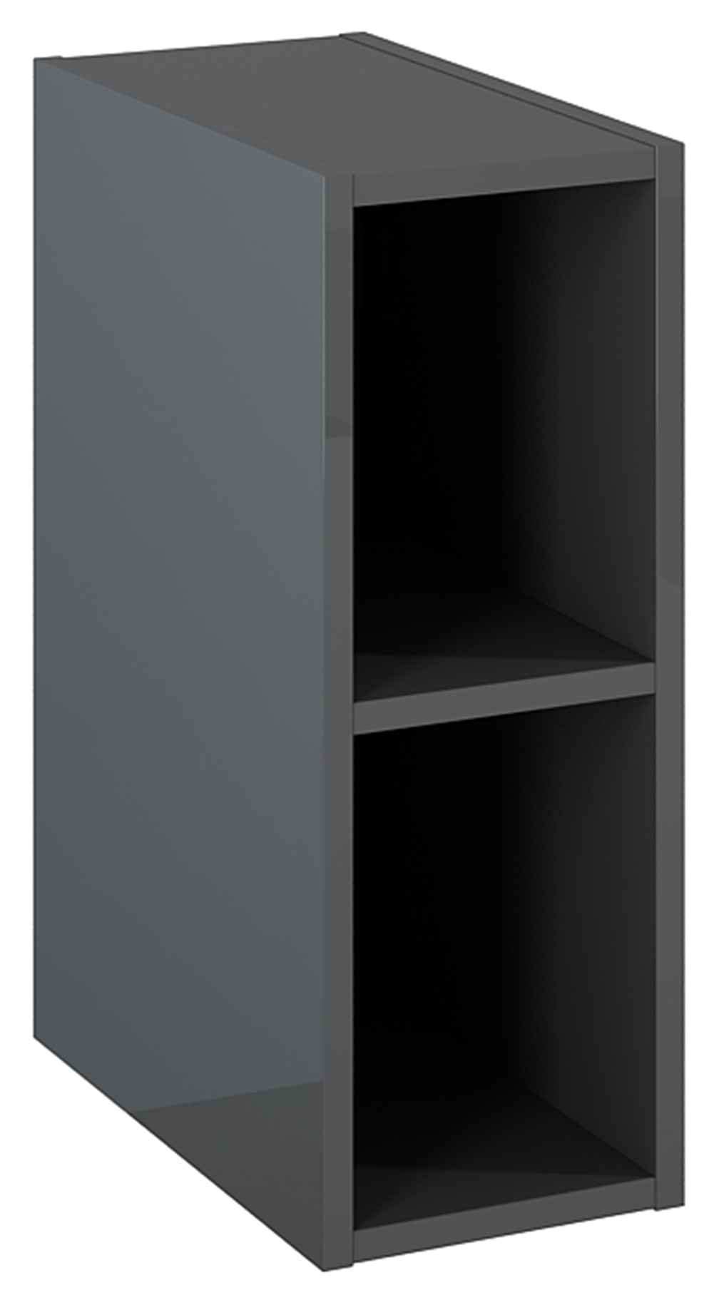 Roca Kwadro Kabinett 20x38.6x53 cm Seitenschrank hängend anthrazit A857975153