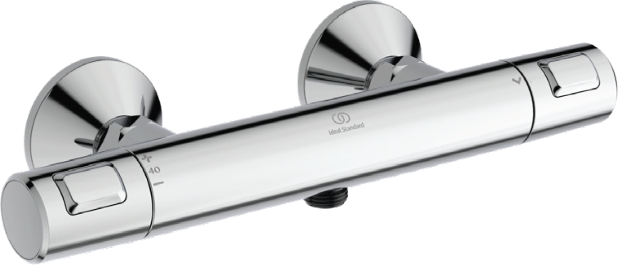 Ideal Standard Ceratherm T25 Duschbatterie Wandmontage mit Thermostat chrom A7201AA