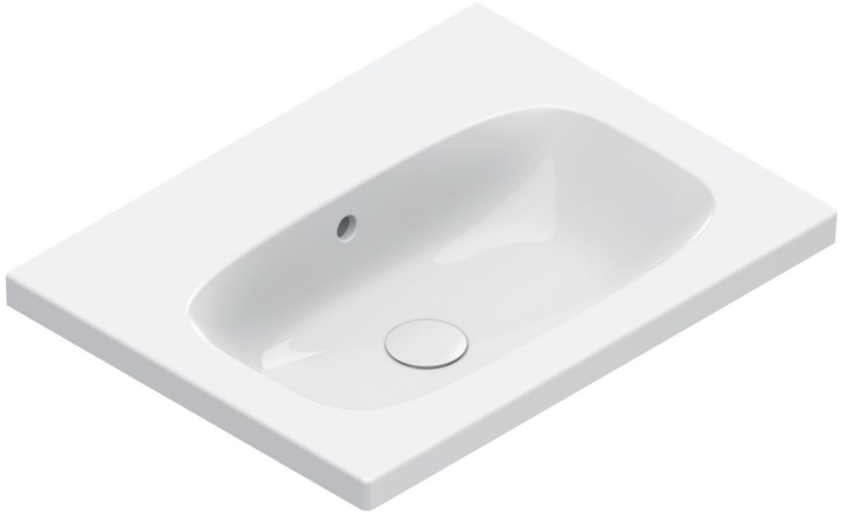 Catalano Alvea Waschbecken 60x46 cm rechteckig Klassisch-Möbel weiß 0620600001