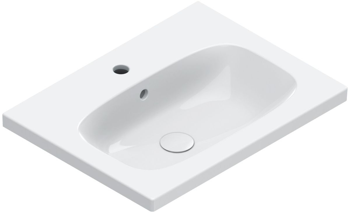 Catalano Alvea Waschbecken 60x46 cm rechteckig Klassisch-Möbel weiß 0620601001