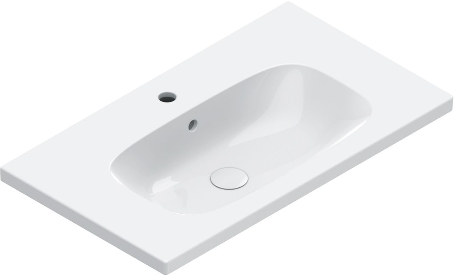 Catalano Alvea Waschbecken 80x46 cm rechteckig Klassisch-Möbel weiß 0620811001