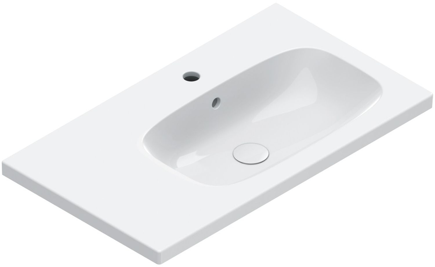 Catalano Alvea Waschbecken 80x46 cm rechteckig Klassisch-Möbel weiß 0620831001