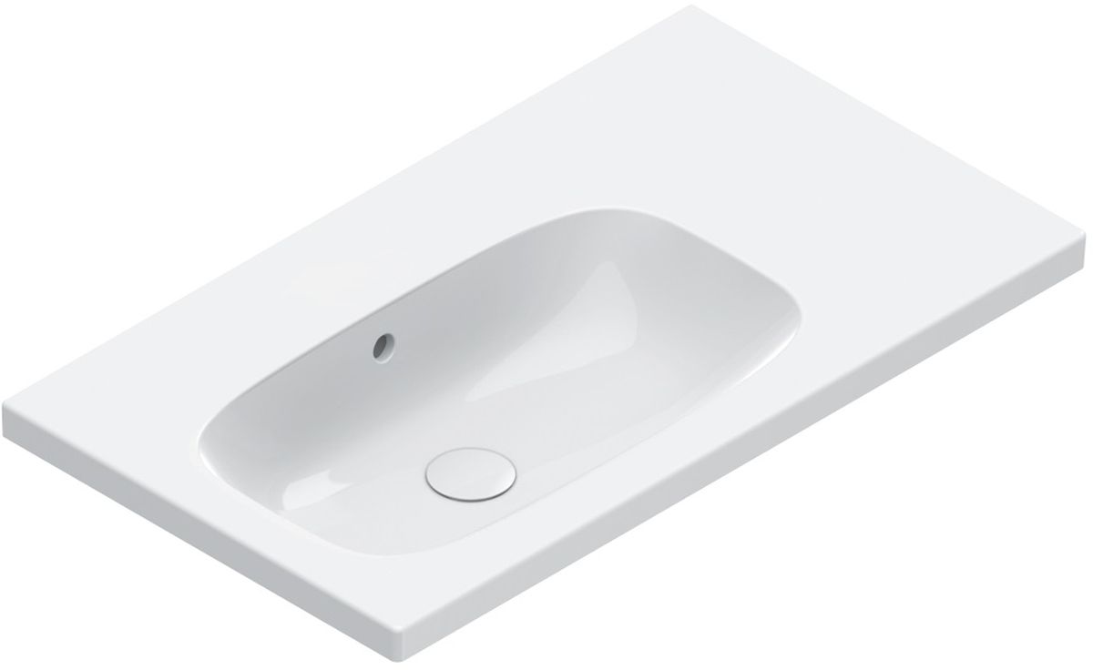 Catalano Alvea Waschbecken 80x46 cm rechteckig Klassisch-Möbel weiß 0620840001