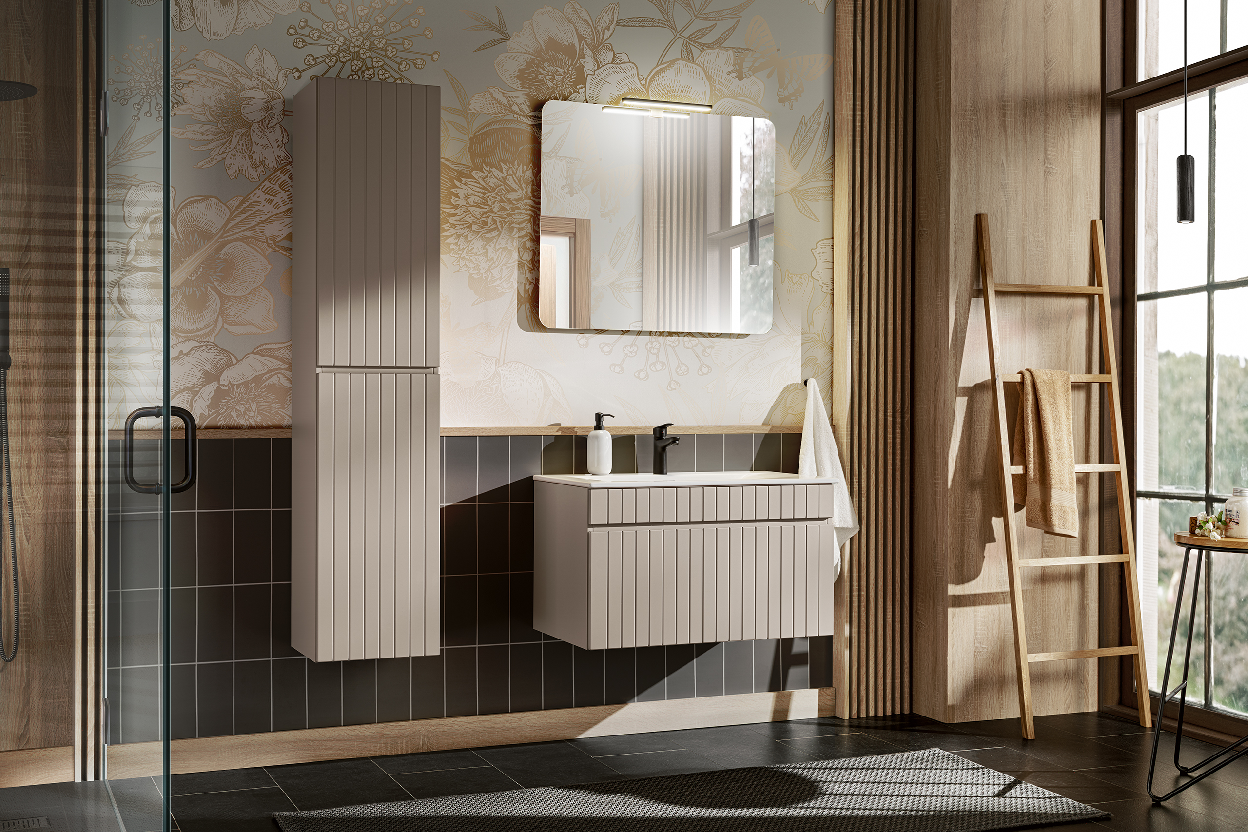 Set Kabinett Comad Iconic Cashmere ICONIC CASHMERE 80-01-D-2D, Kabinett Comad Iconic Cashmere ICONIC CASHMERE 82-80-D-1S, SKY80/DP-8099, LUSTRO JULIET 80, JULIET BLACK LAMPKA LED 30