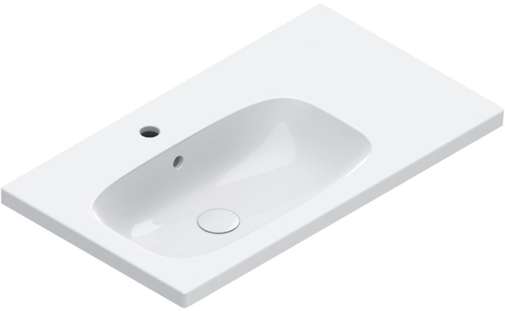 Catalano Alvea Waschbecken 80x46 cm rechteckig Klassisch-Möbel weiß 0620841001