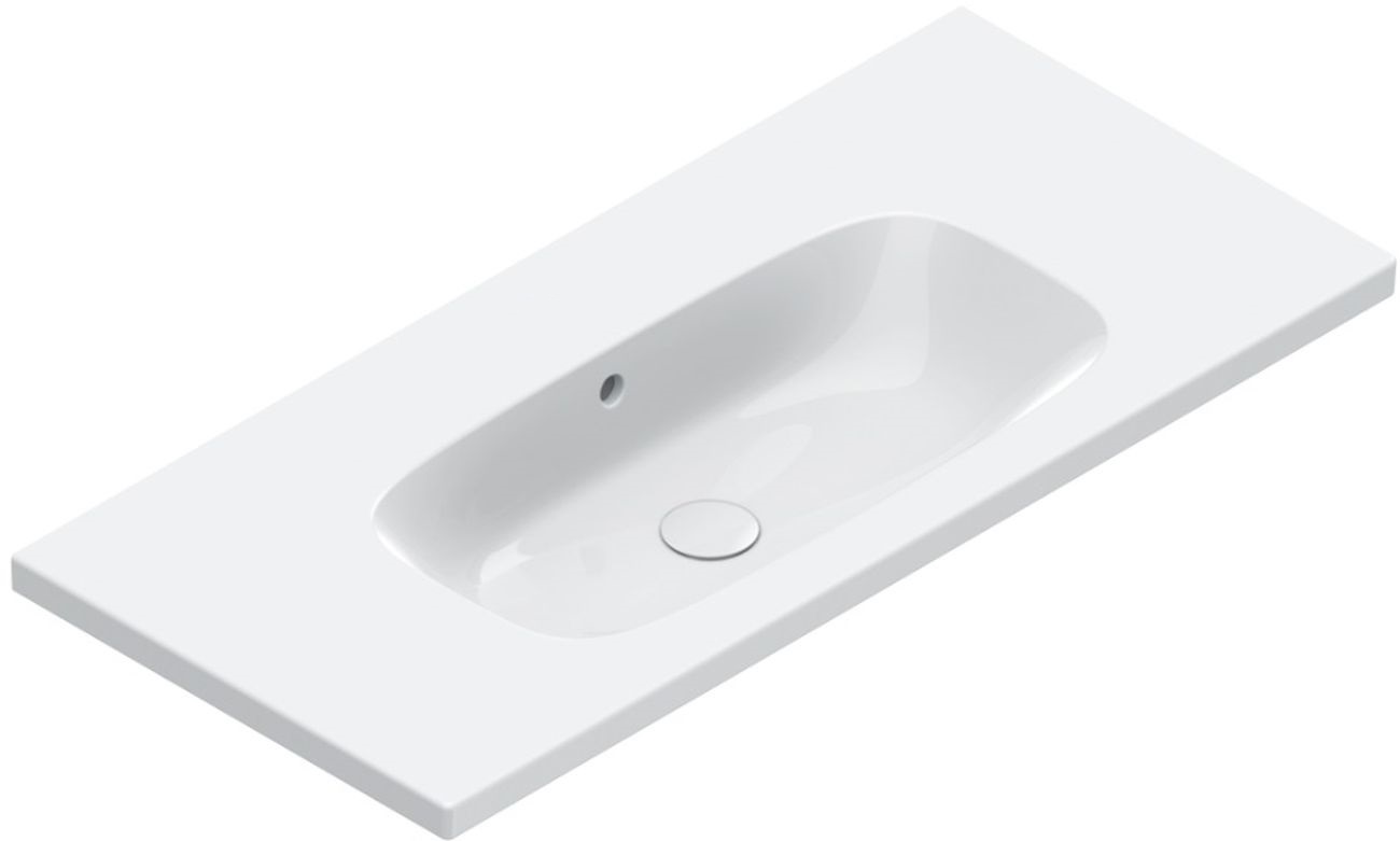 Catalano Alvea Waschbecken 100x46 cm rechteckig Klassisch-Möbel weiß 0621010001