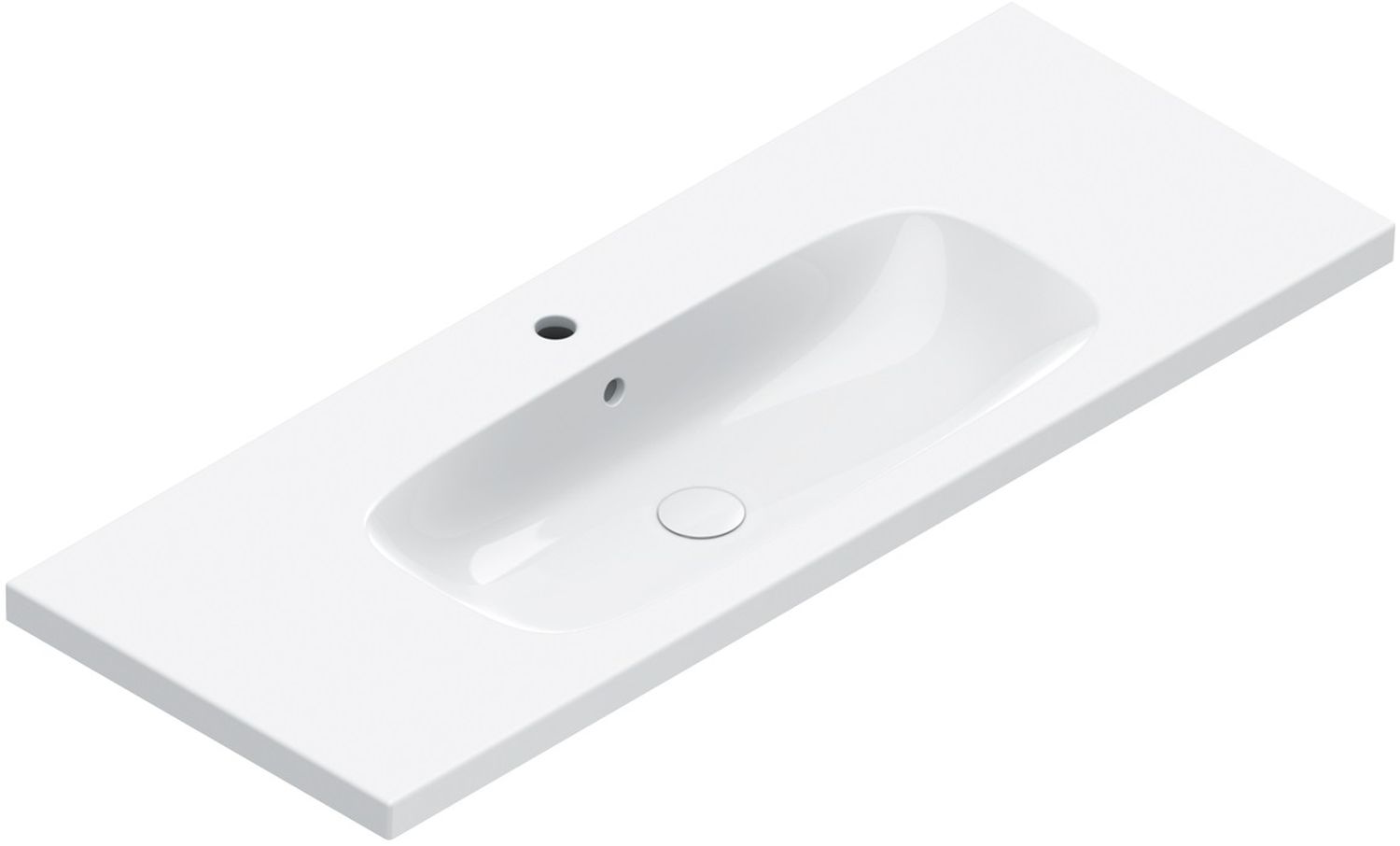 Catalano Alvea Waschbecken 120x46 cm rechteckig Klassisch-Möbel weiß 0621211001