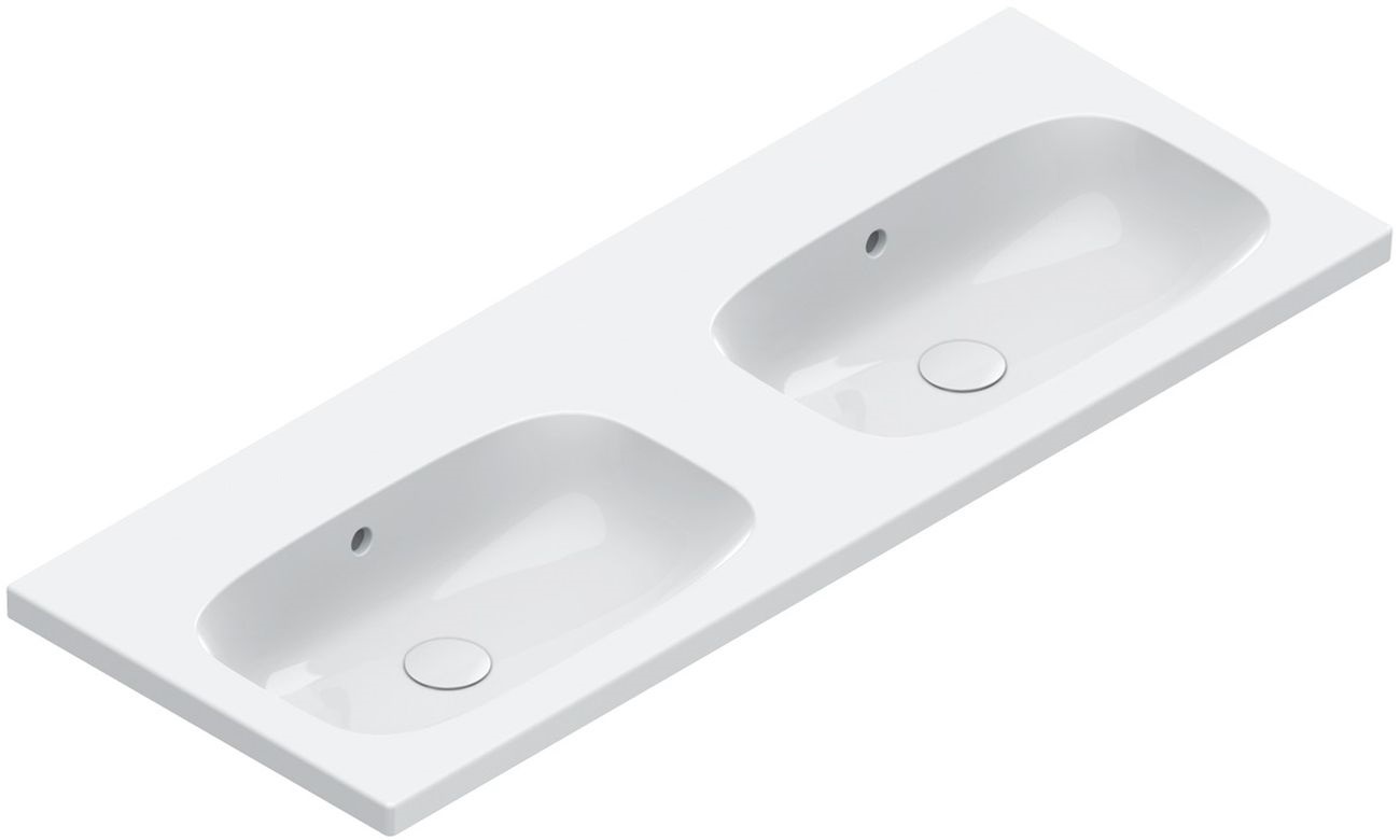 Catalano Alvea Waschbecken 120x46 cm rechteckig Klassisch-Möbel weiß 0621220001
