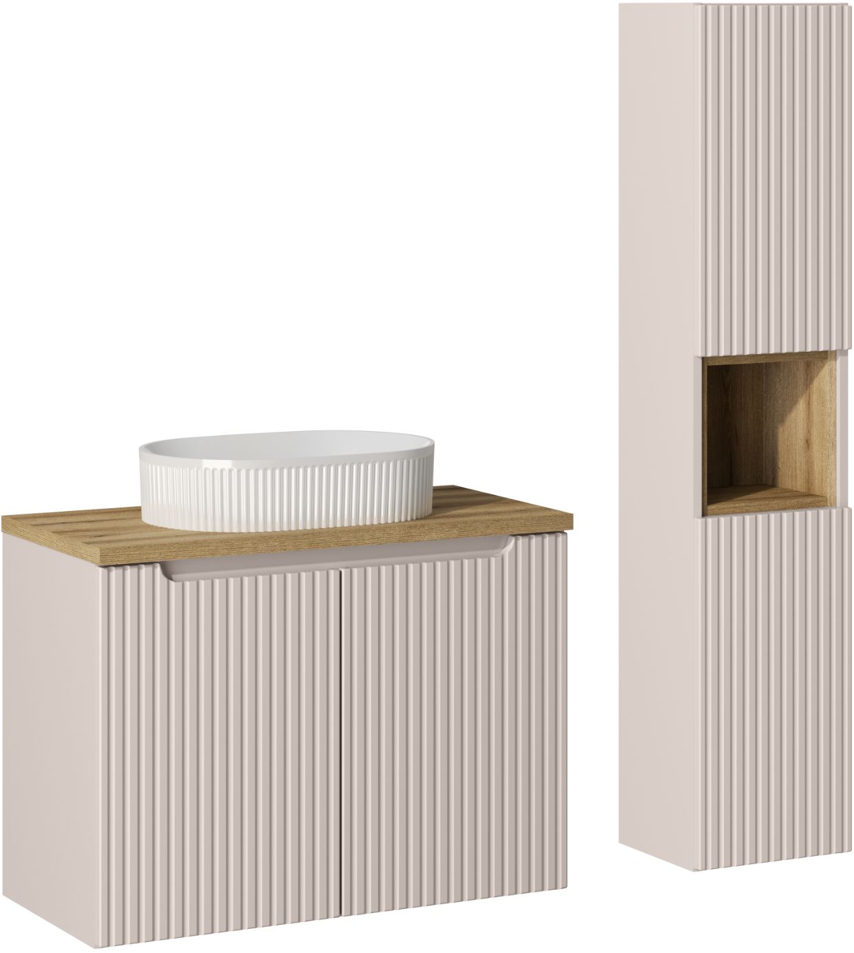 Set Kabinett Comad Nova Cashmere NOVA CASHMERE 82-80-2D, Kabinett Comad Nova Cashmere NOVA CASHMERE 80-03-2D, BEYOND 5 WHITE ( E-6564 ), NOVA OAK A 83-27-Q(W83-04A), NOVA OAK A 89-80