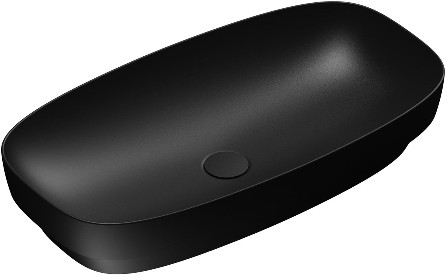 Catalano Alvea Waschbecken 75x40 cm oval Aufsatzwaschbecken schwarz 0624750022