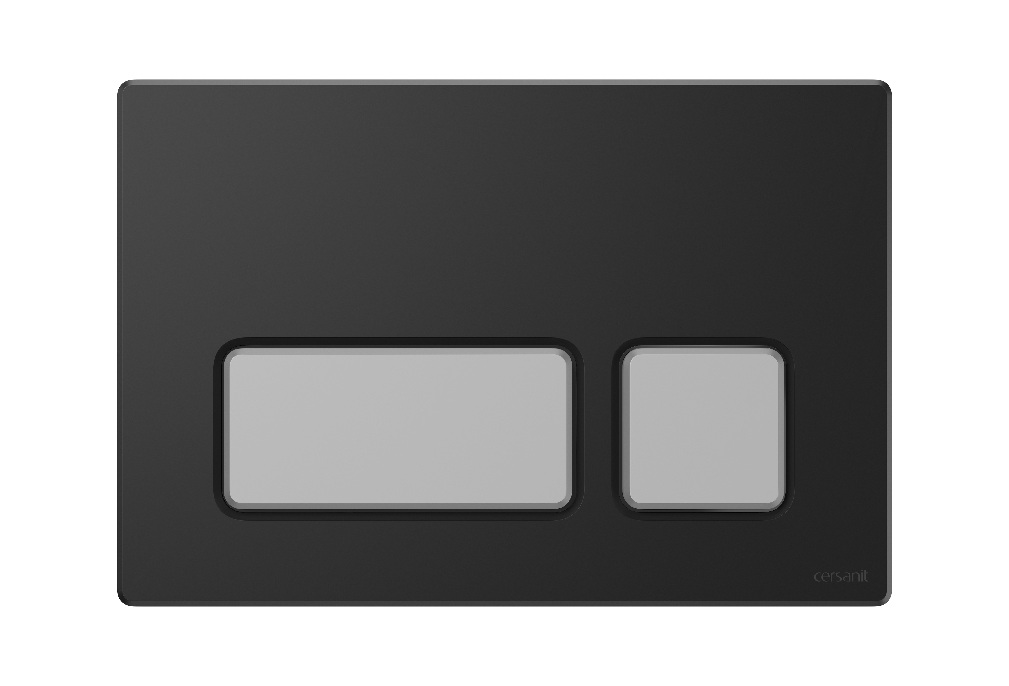 Cersanit Block Betätigungsplatte für Toilette mattchrom-schwarz K97-0398