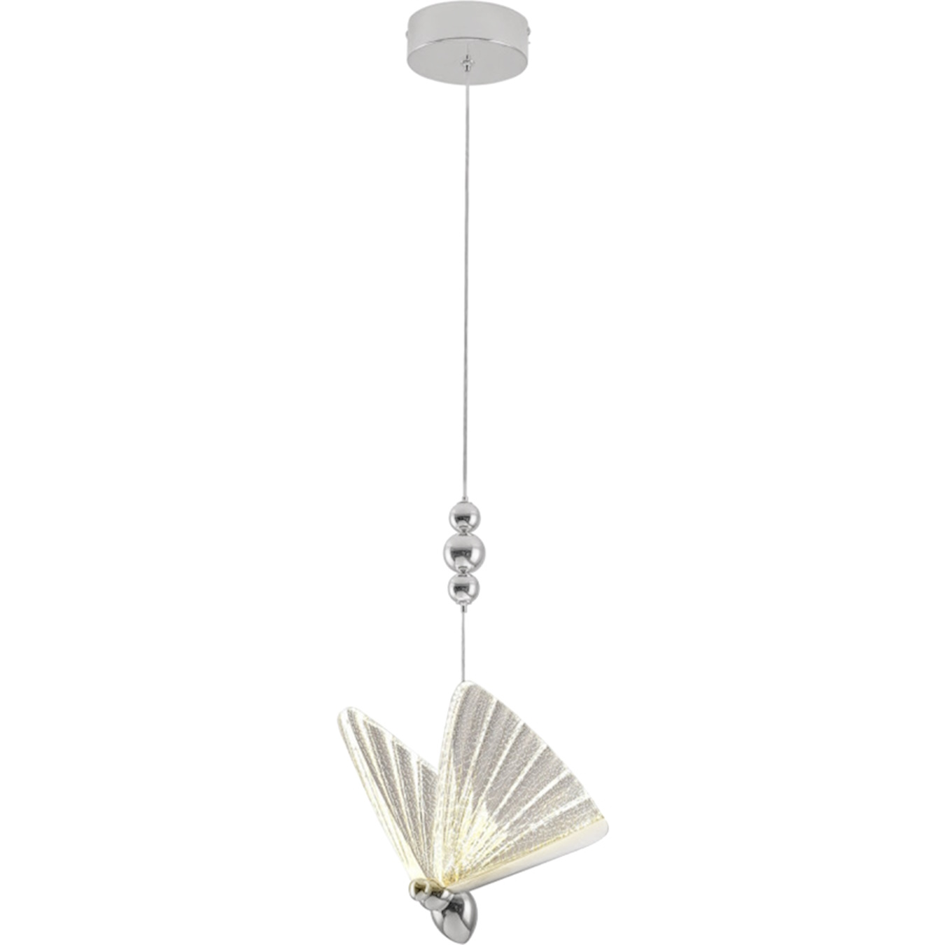 Light Prestige Mariposa Pendelleuchte 1x8 W chrom LP17151PCH