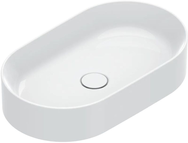 Catalano Zero Waschbecken 50x35 cm oval Aufsatzwaschbecken weiß 0122500001