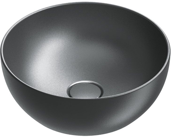 Catalano Green Waschbecken 40x40 cm rund Aufsatzwaschbecken schwarz 0423400022